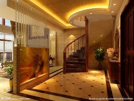 别墅楼梯玄关效果图