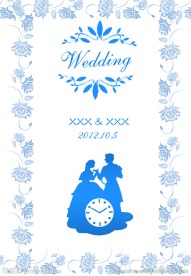 婚礼用Wedding牌PSD