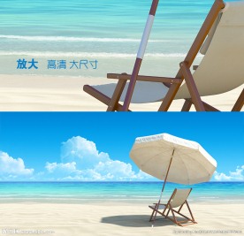 享受 纯美 海滩