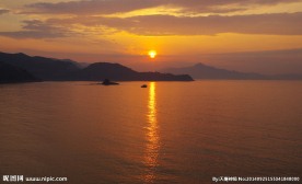 海洋风光 大海霞光