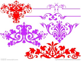 古典背景花纹笔刷