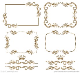 欧式花纹边框