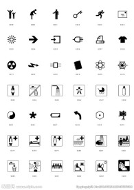 黑白AI矢量生活用品图