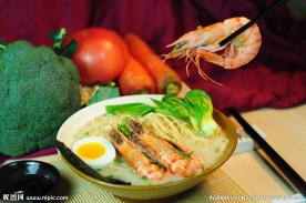 大虾面 鸡块面 排骨面