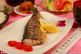 青花鱼定食