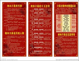 汗蒸馆宣传展架