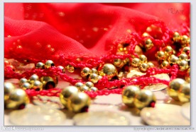 饰品 红绸缎 红纱布 