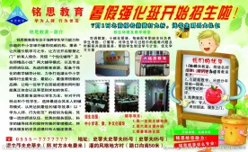 铭思教育展板