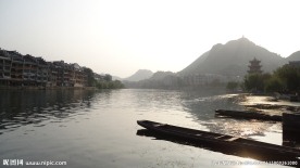 夕阳与水乡