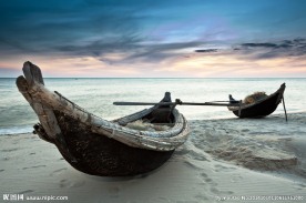 夕阳 海滩