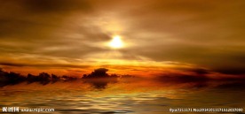 海边夕阳