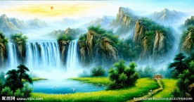 山水油画