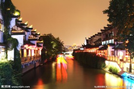 夜秦淮 秦淮夜景 夫子