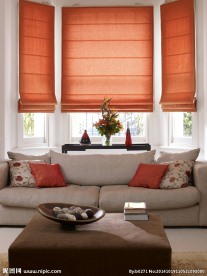 家居窗帘 罗马帘