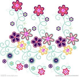 鲜花布纹