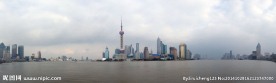 上海黄浦江两岸宽幅风