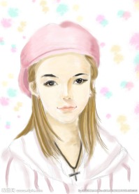 手绘美女