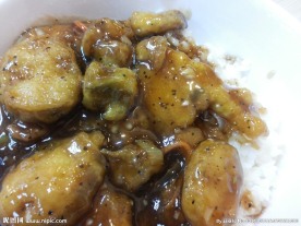 黑椒鸡块面  盖浇饭