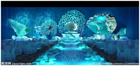 海洋系婚礼舞台