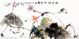 映日荷花别样红