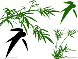 水墨风格竹子笔刷