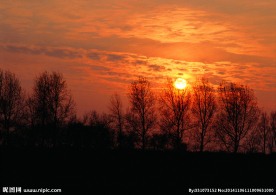 夕阳日落