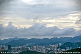 傍晚的云层