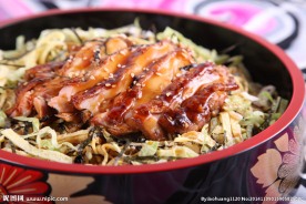 照烧鸡排饭