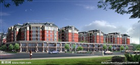 商品房建筑效果图