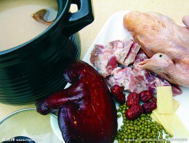 灵芝绿豆煲乳鸽汤