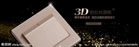 香槟金色墙壁开关