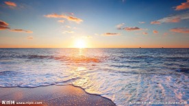 唯美大海夕阳