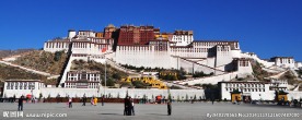 布达拉宫正面全景