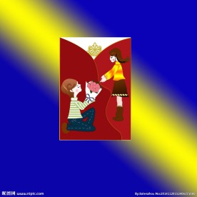 红色喜庆请帖