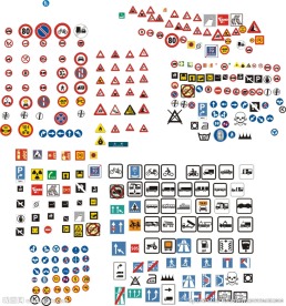 道路安全警示标识大全