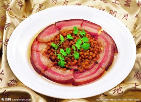 清蒸大块腊肉