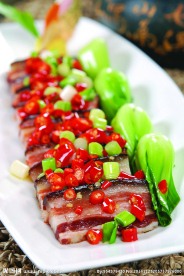 清蒸大块腊肉