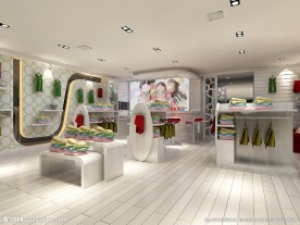 儿童服装店展区设计