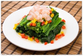 虾仁青菠元