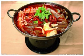 银锅毛血旺