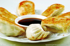 鸡汁锅贴