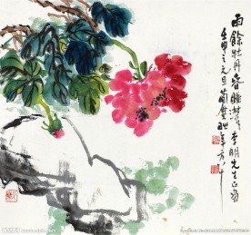 雨后牡丹春睡浓