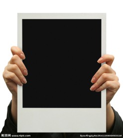 手拿相框