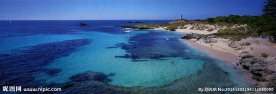 城市大海风光图片