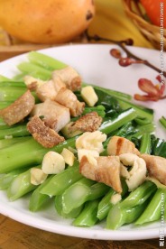 猪油渣生炒菜心