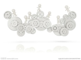 团队 3D小人 齿轮