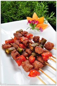 炭烧羊糕肉
