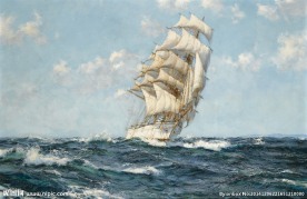 大海油画