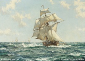 大海油画