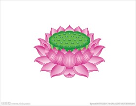 莲花座莲花佛教画
